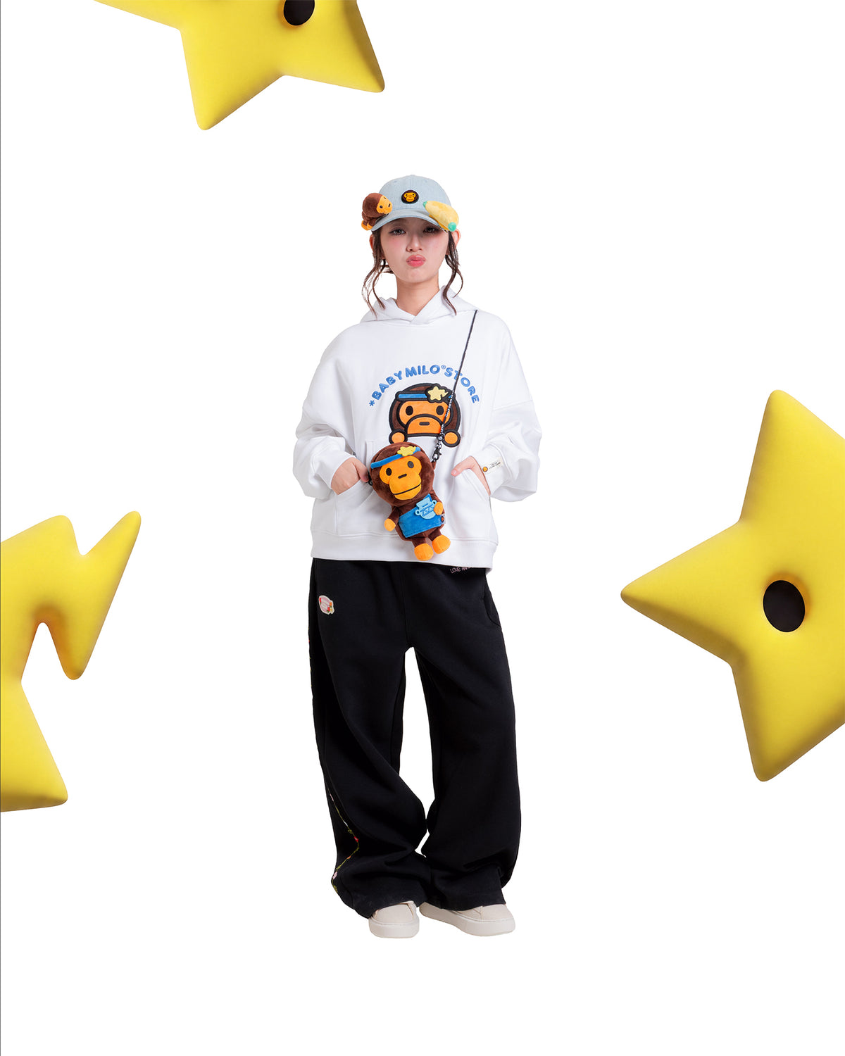 Baby Milo cropped fit hoodie