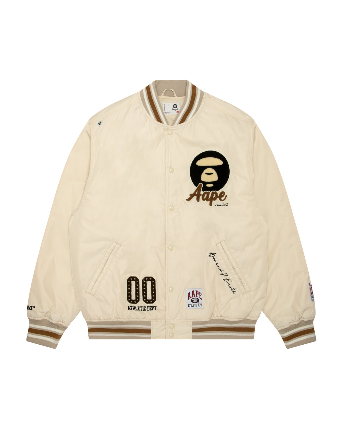 Moonface logo varsity jacket