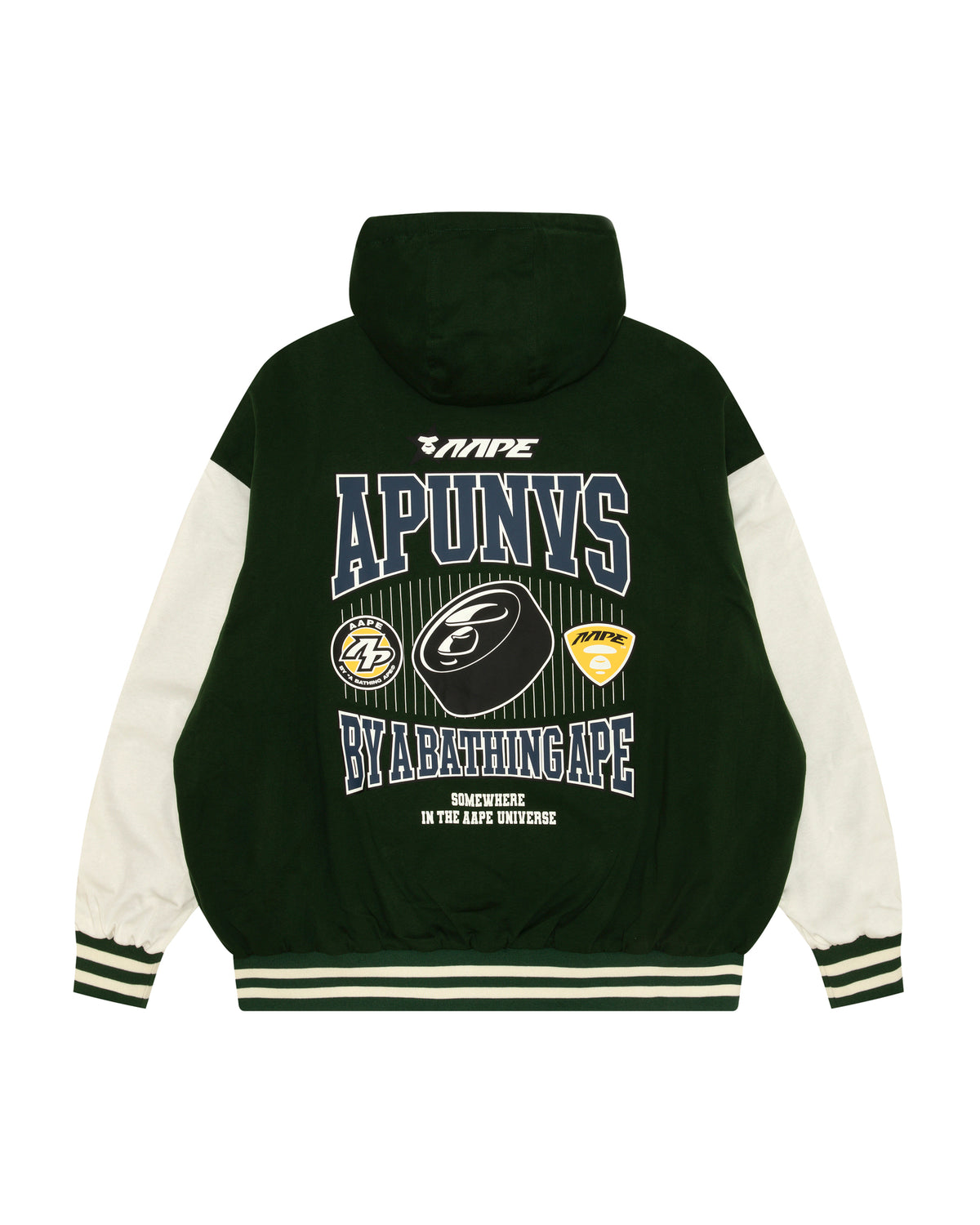 Logo zip-up hooded jacket
