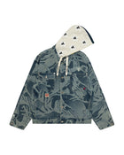 AAPEUNVS moonface hooded camo denim jacket