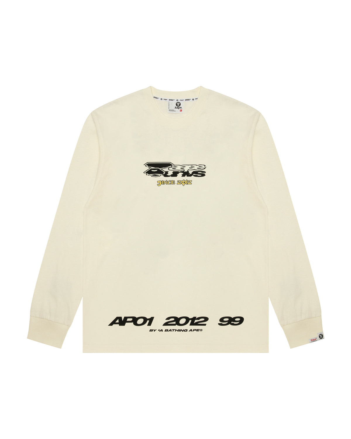 AAPE Universe logo long sleeve tee