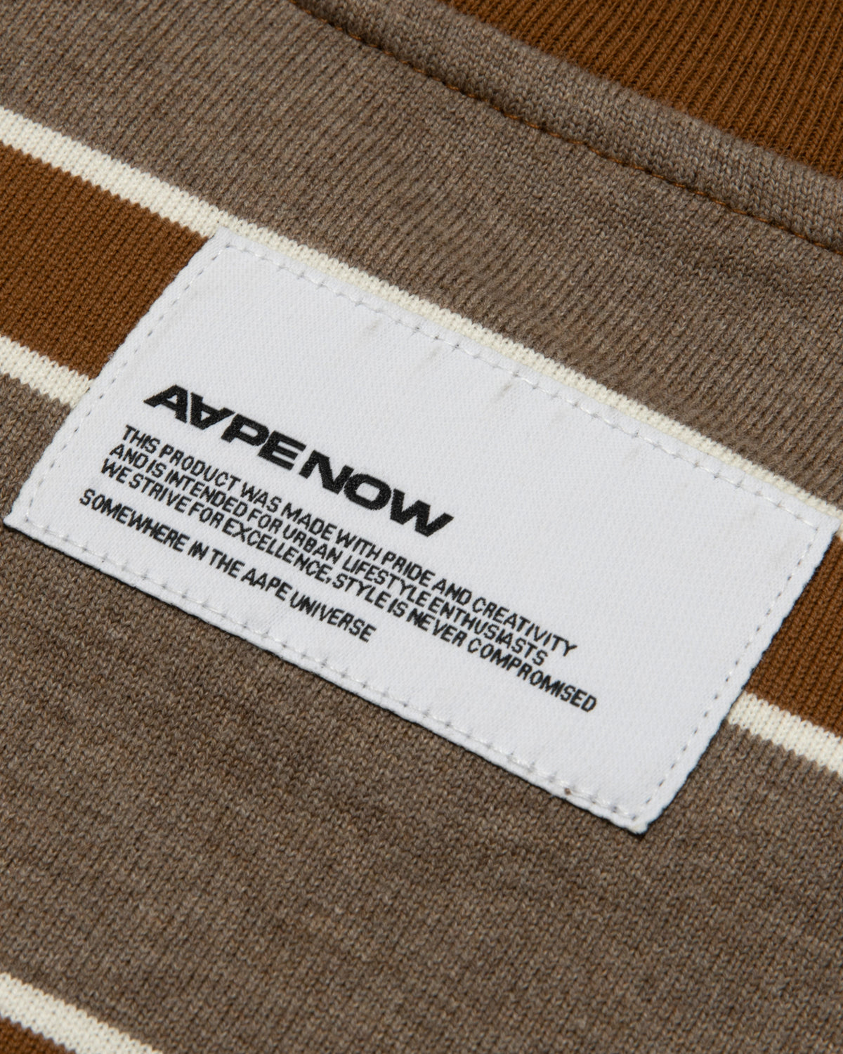 AAPENOW striped long sleeve tee