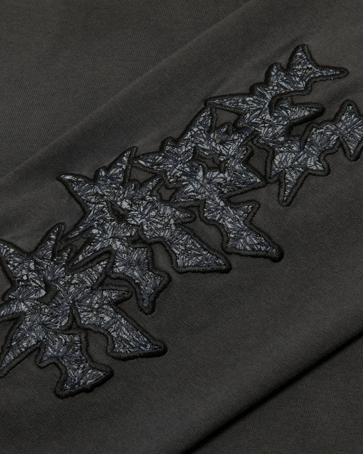 Moonface embroidered long sleeve tee