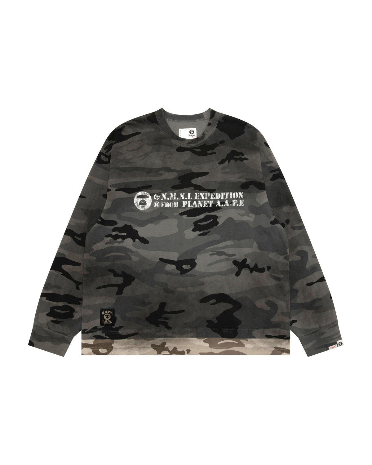 X NOMANUAL Moonface Crewneck Long Tee