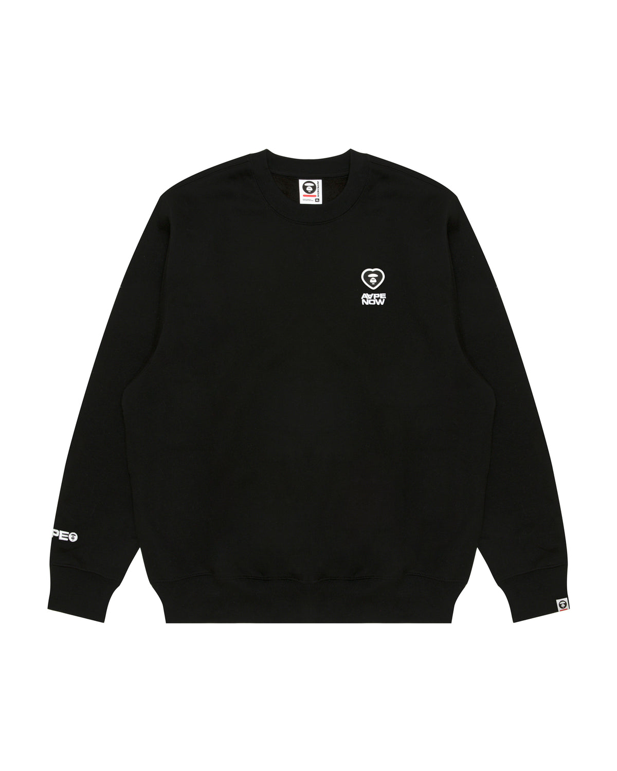 AAPENOW moonface logo crew neck sweatshirt