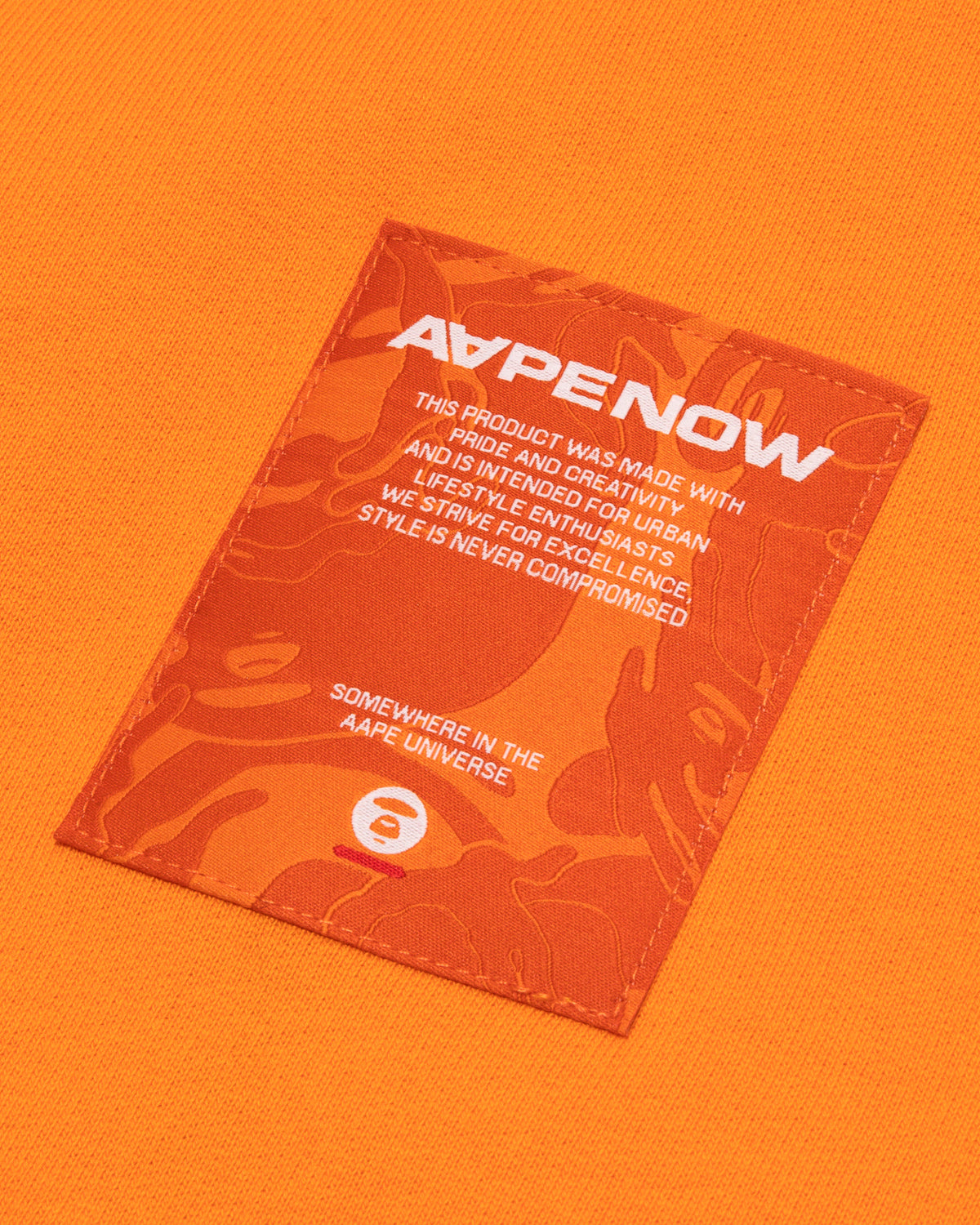 AAPENOW moonface logo zip-up hoodie