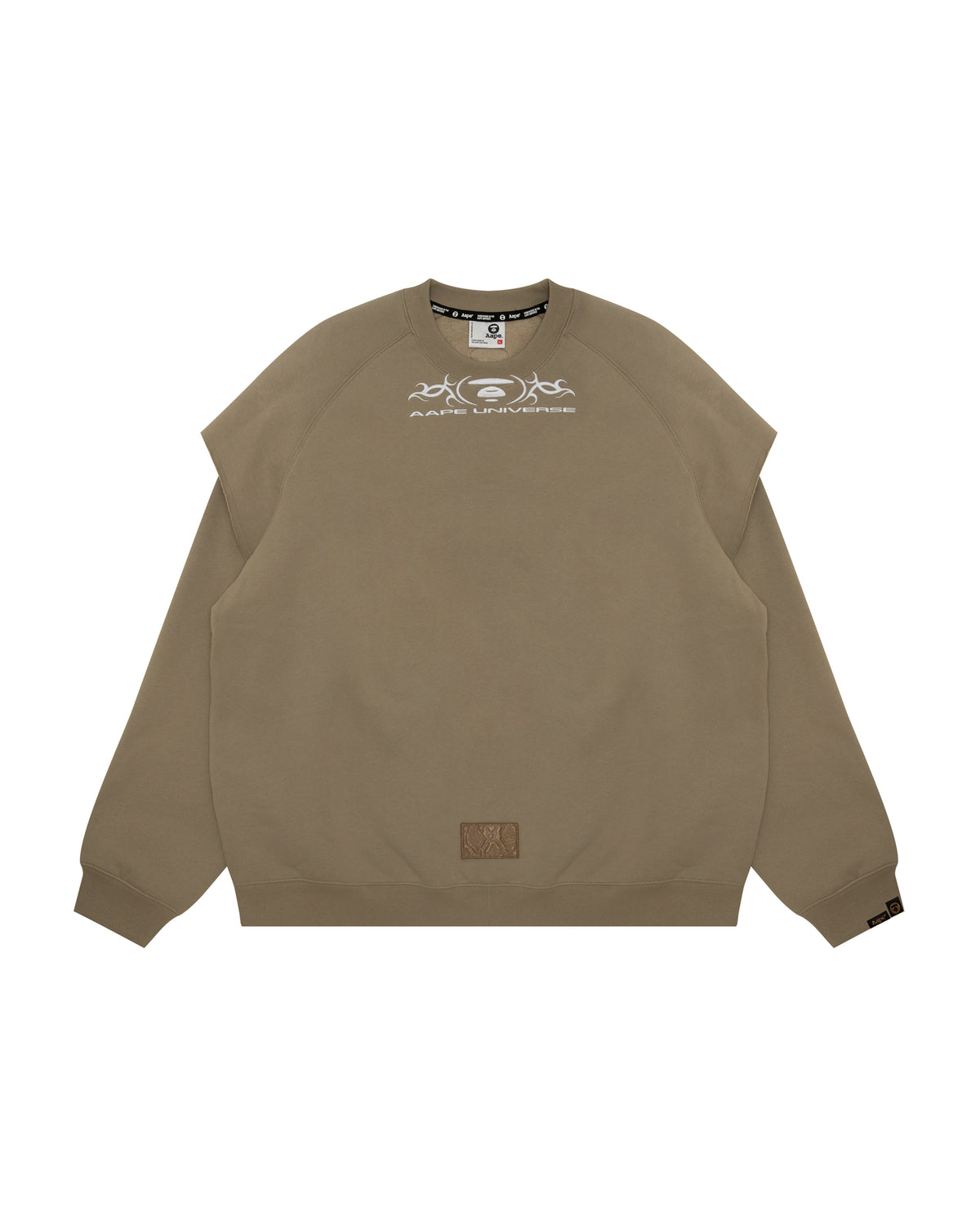Moonface logo layered sweatshirt