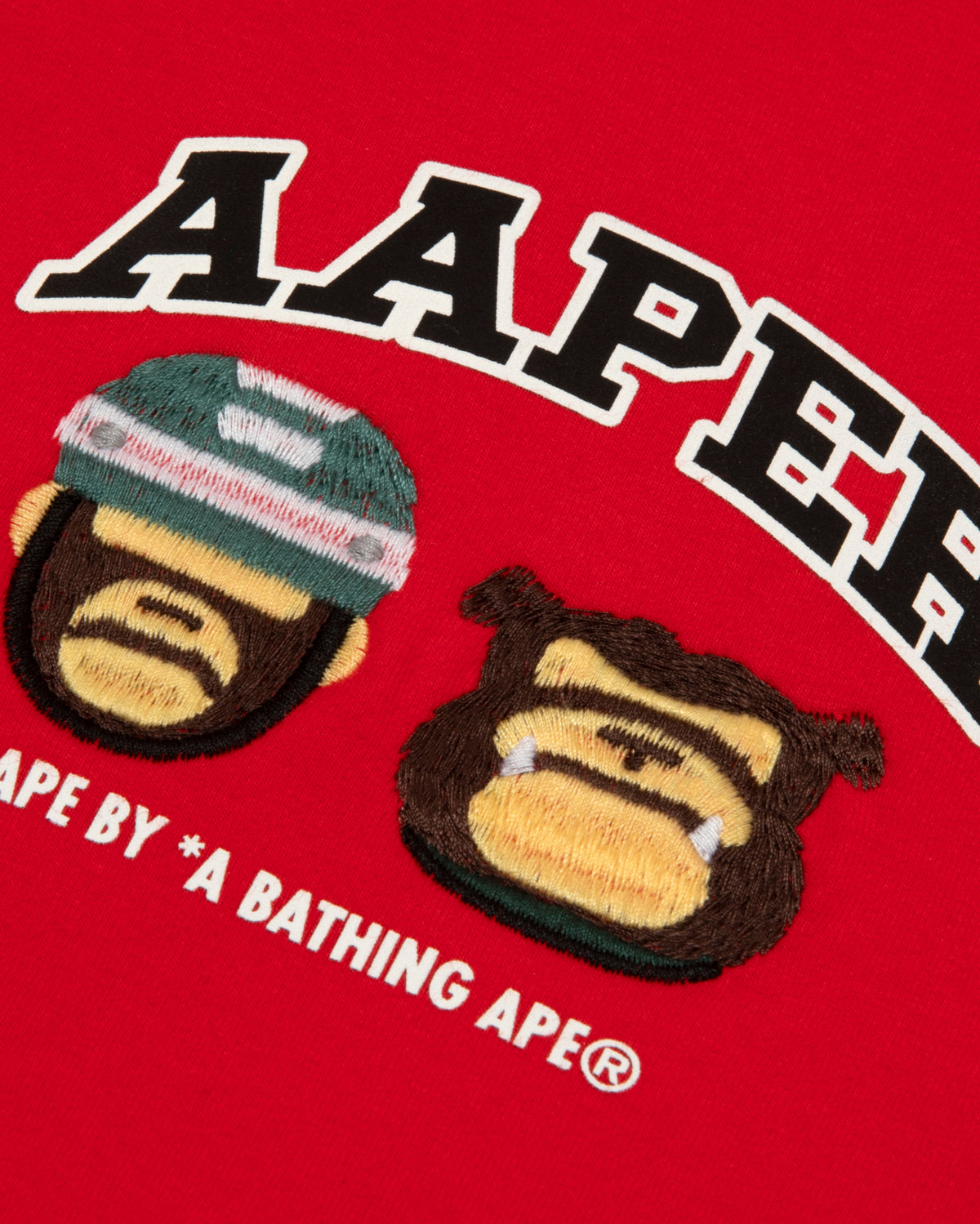 AAPER embroidered hooded baseball jacket