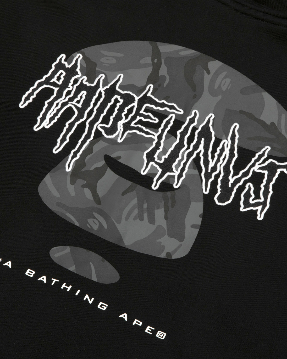 AAPEUNVS moonface zip-up hoodie