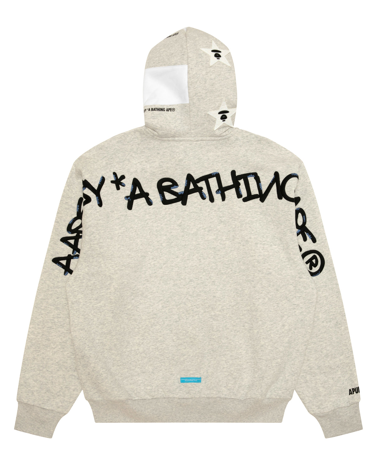 Moonface embroidered hooded jacket