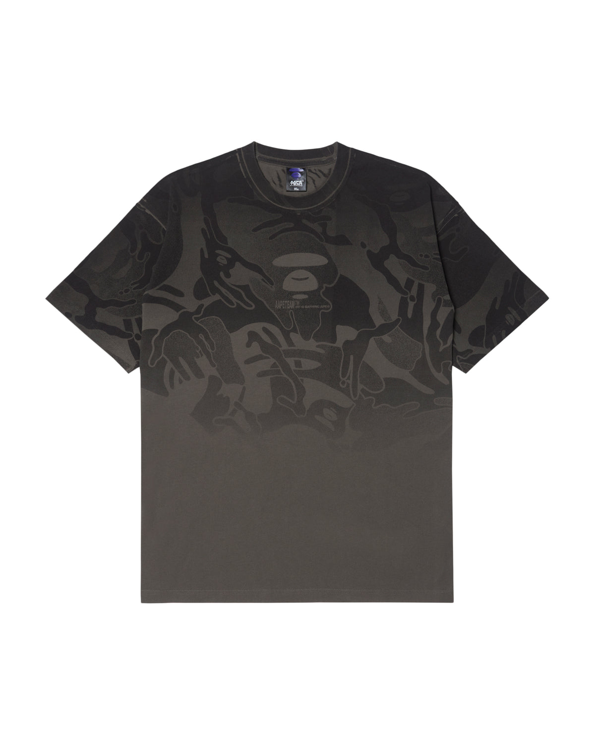 Moonface camo gradient tee