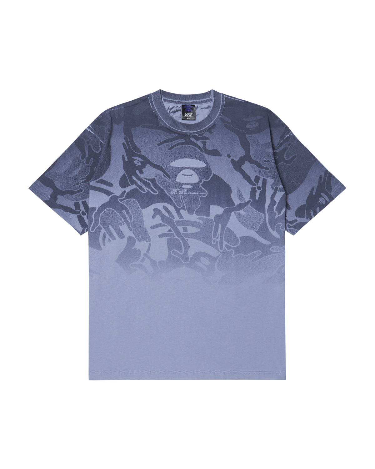 Moonface camo gradient tee
