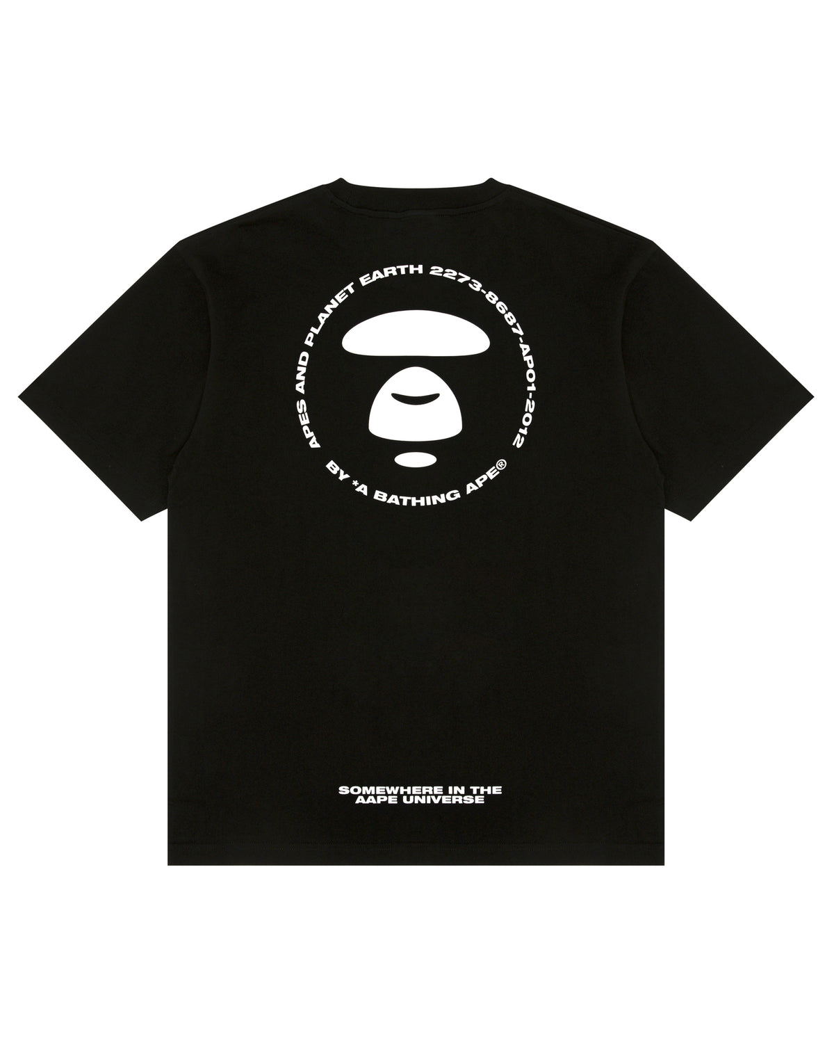 Camo moonface logo tee