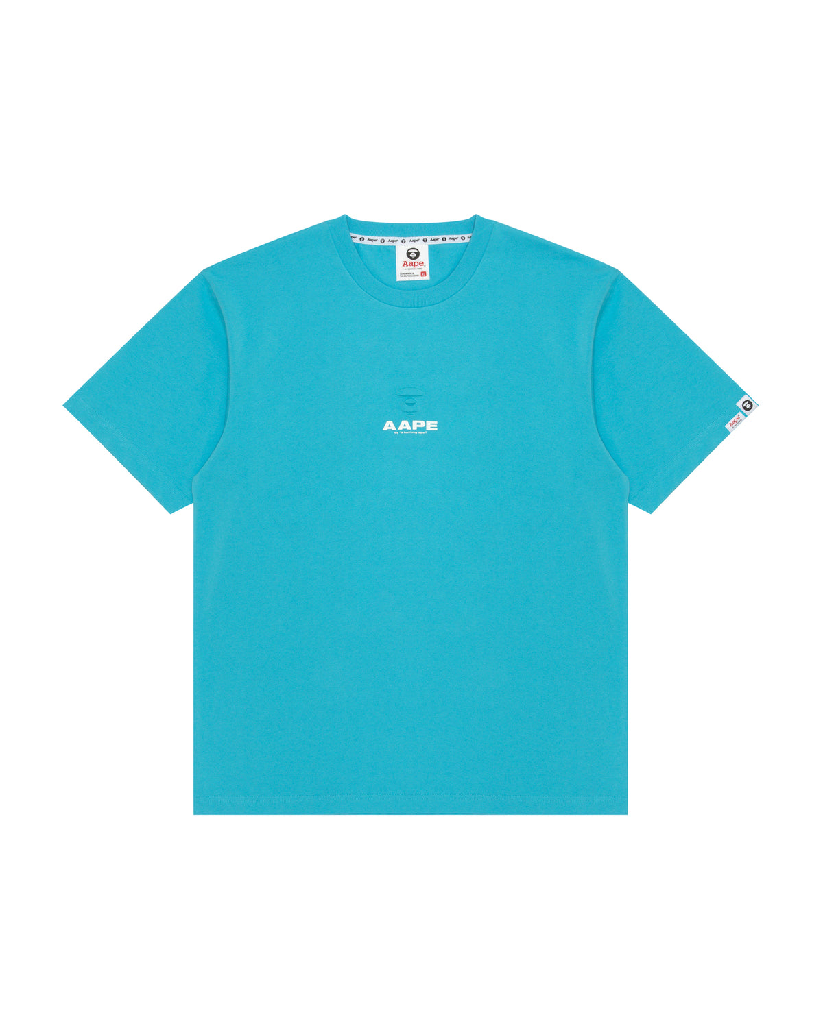 Camo moonface logo tee