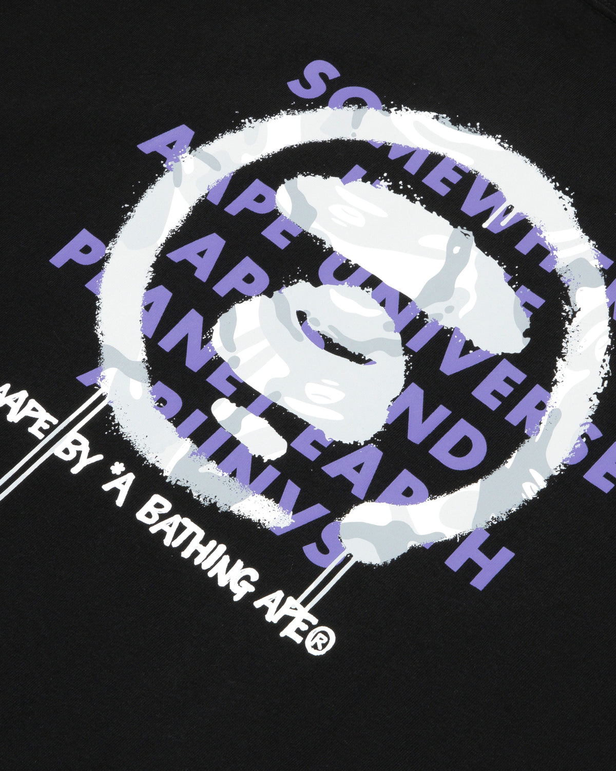 Moonface drip graphic tee