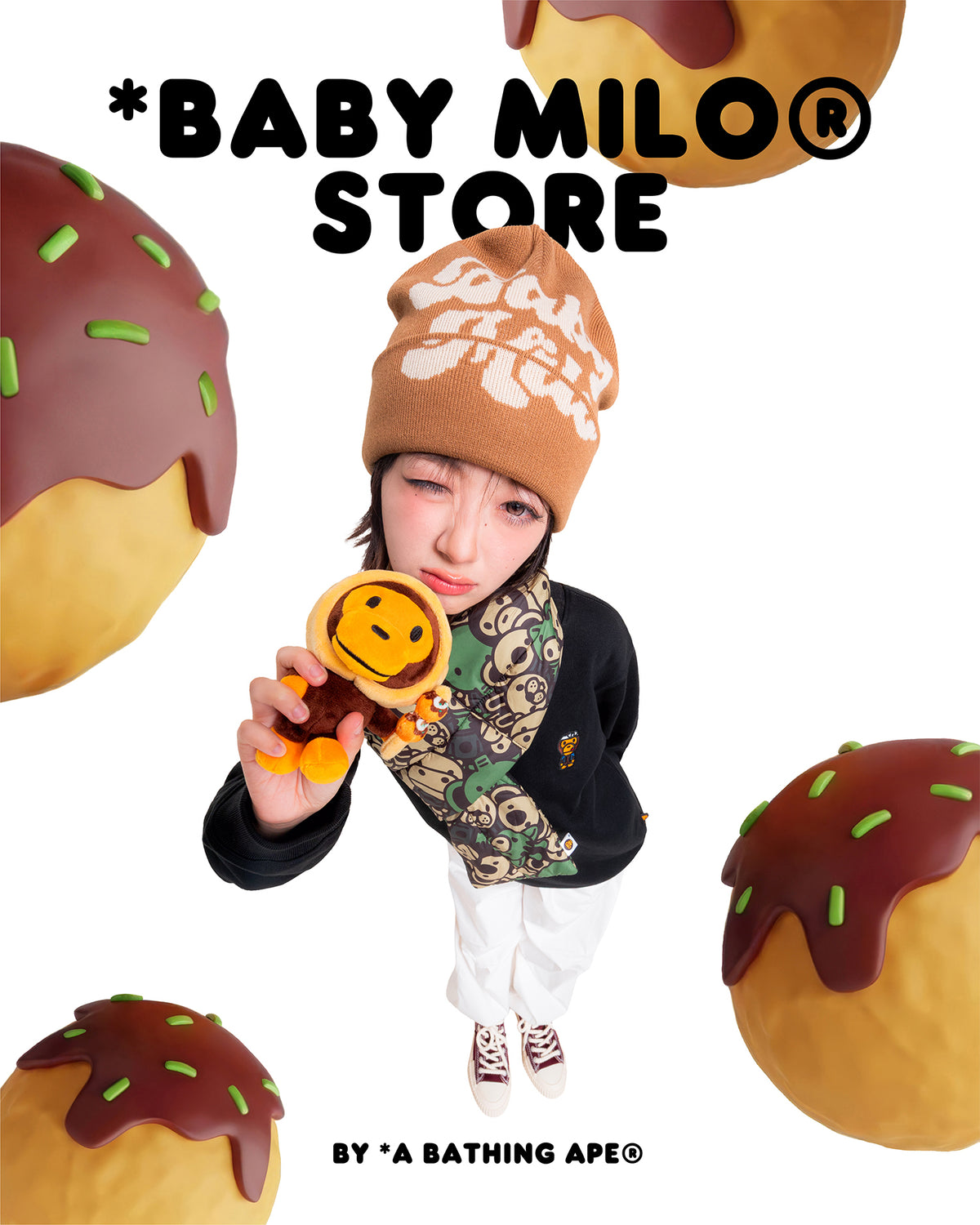 Baby Milo plush keychain