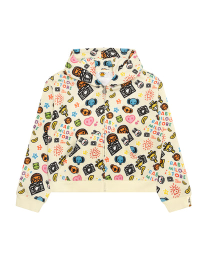 Baby Milo and friends zip-up hoodie