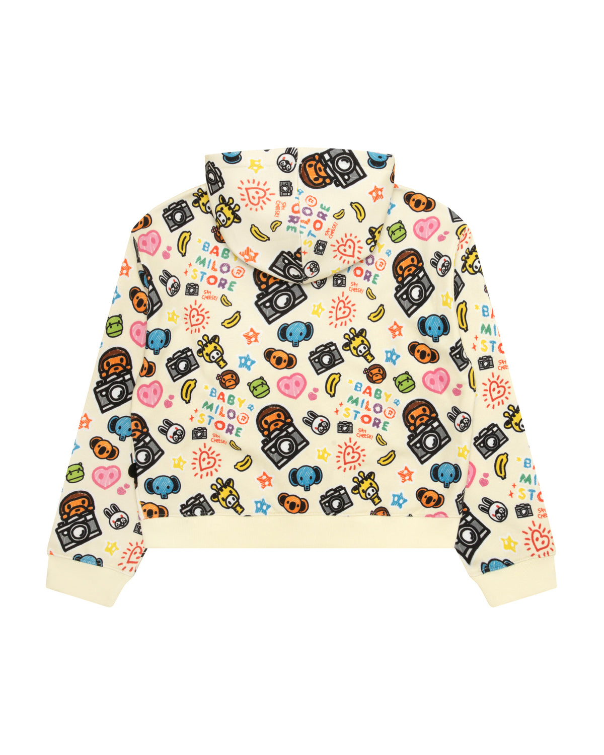 Baby Milo and friends zip-up hoodie