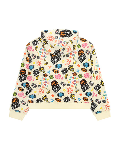 Baby Milo and friends zip-up hoodie