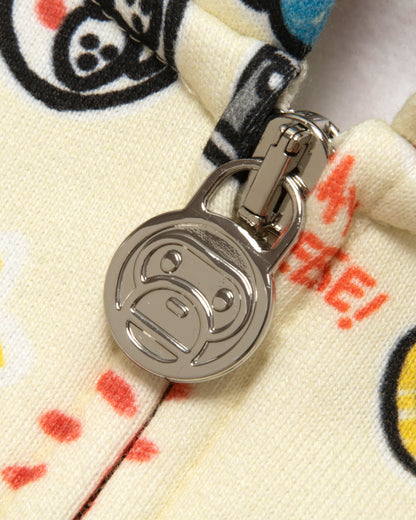 Baby Milo and friends zip-up hoodie