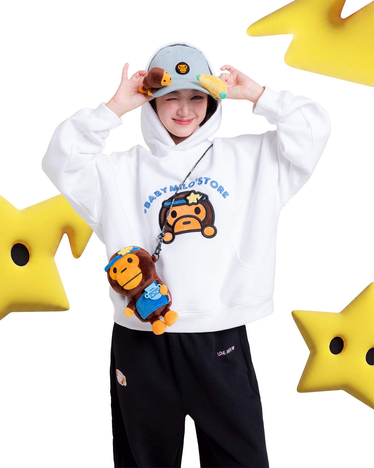 Baby Milo cropped fit hoodie