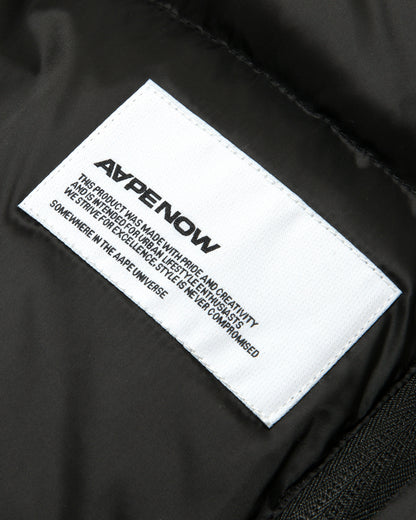 AAPENOW moonface logo zip-up down jacket