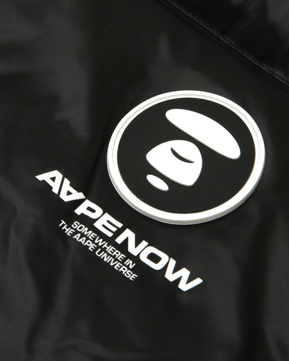 AAPENOW moonface logo zip-up down jacket
