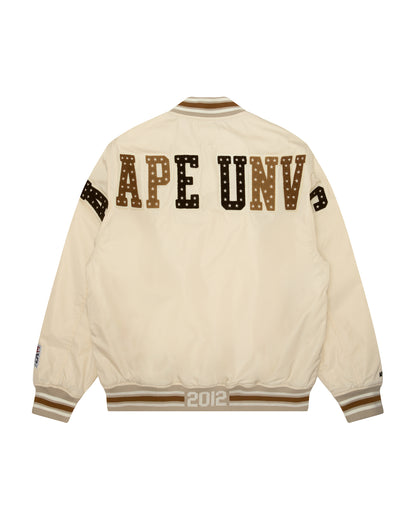 Moonface logo varsity jacket