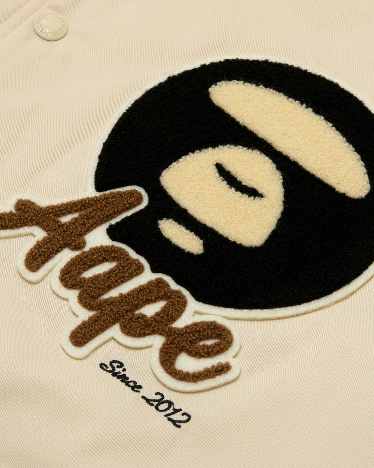 Moonface logo varsity jacket