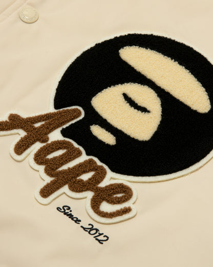 Moonface logo varsity jacket