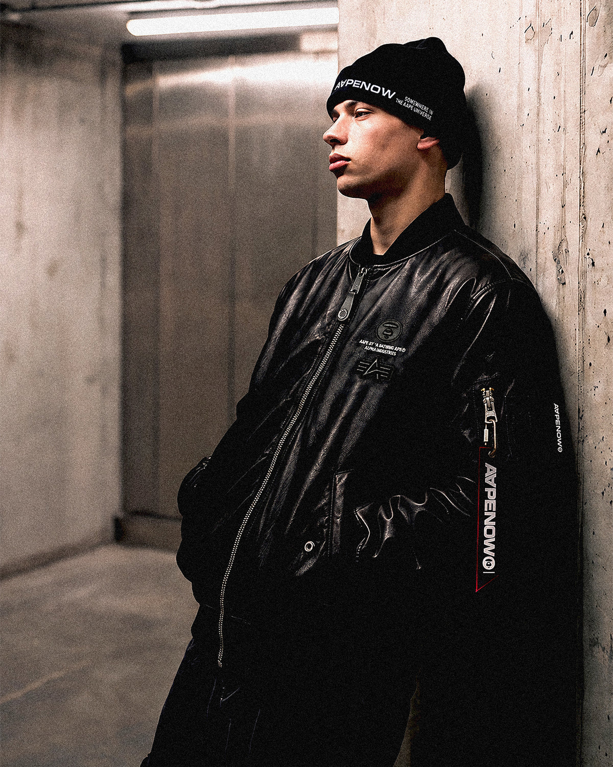 AAPENOW X Alpha Industries Reversible MA-1 Flight Jacket