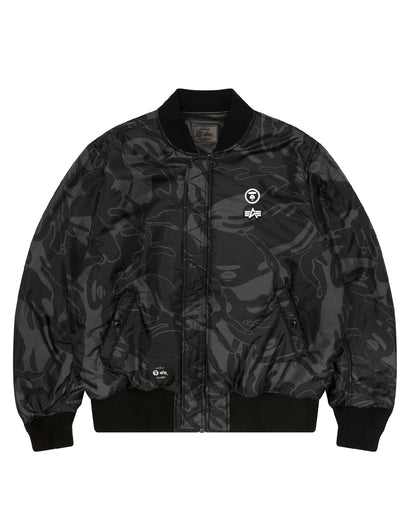 AAPENOW X Alpha Industries Reversible MA-1 Flight Jacket