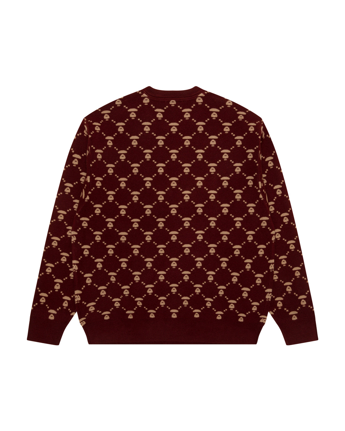 Moonface intarsia patterned jumper