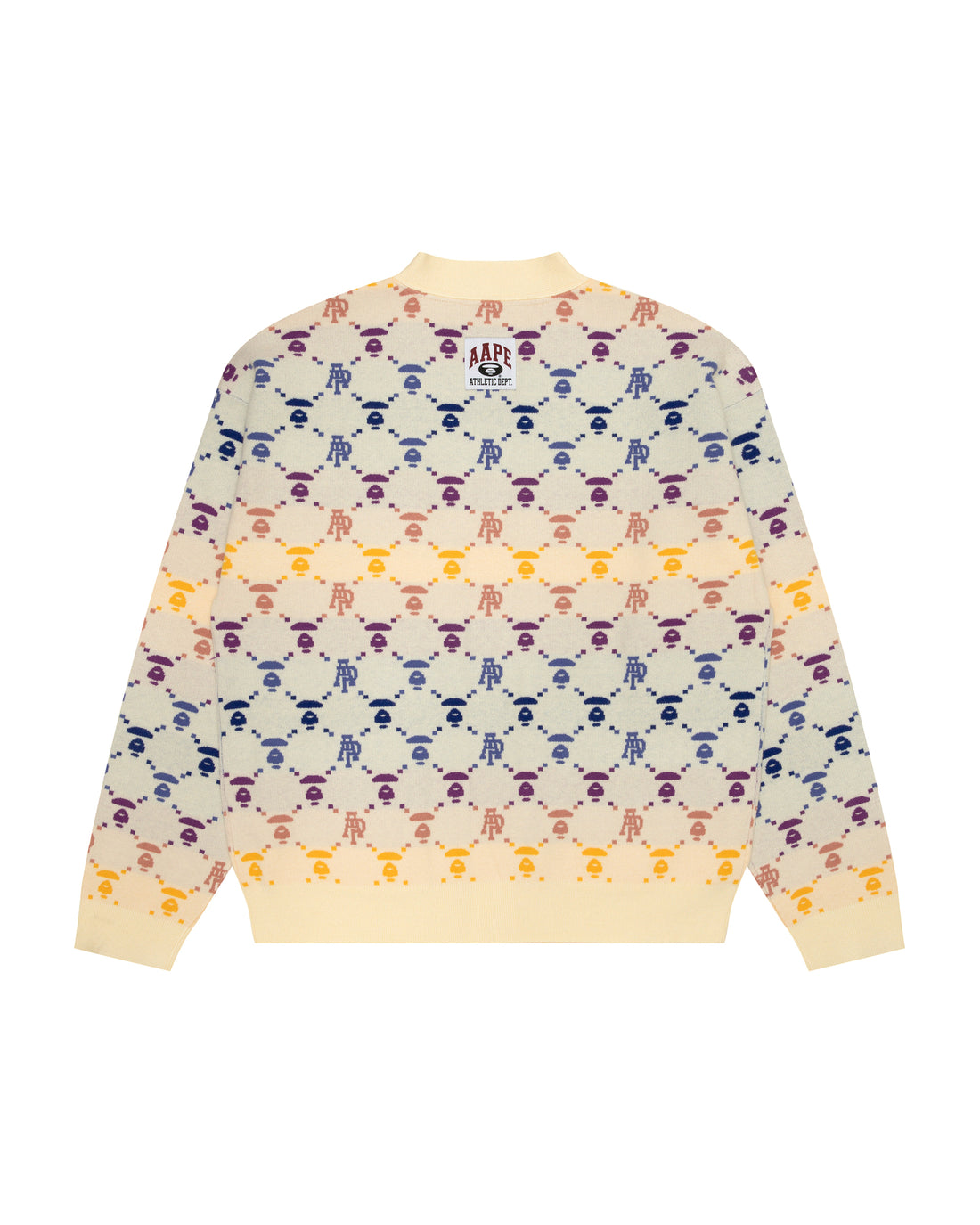 Moonface logo button down cardigan