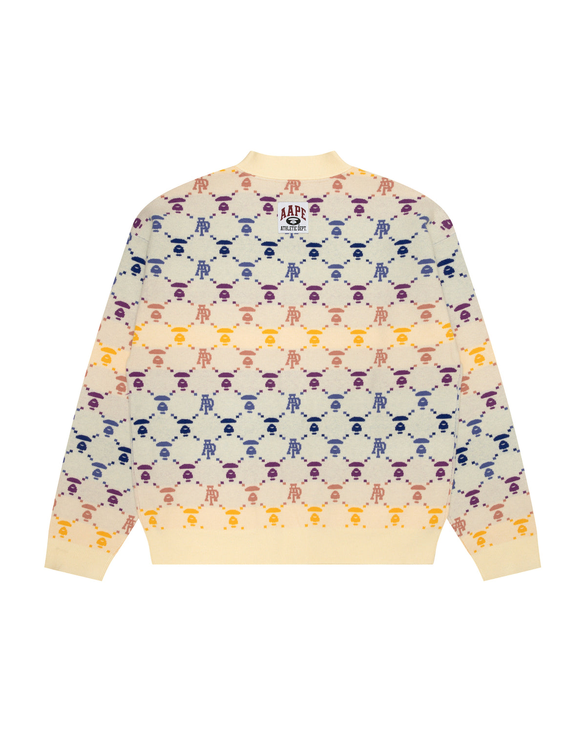 Moonface logo button down cardigan