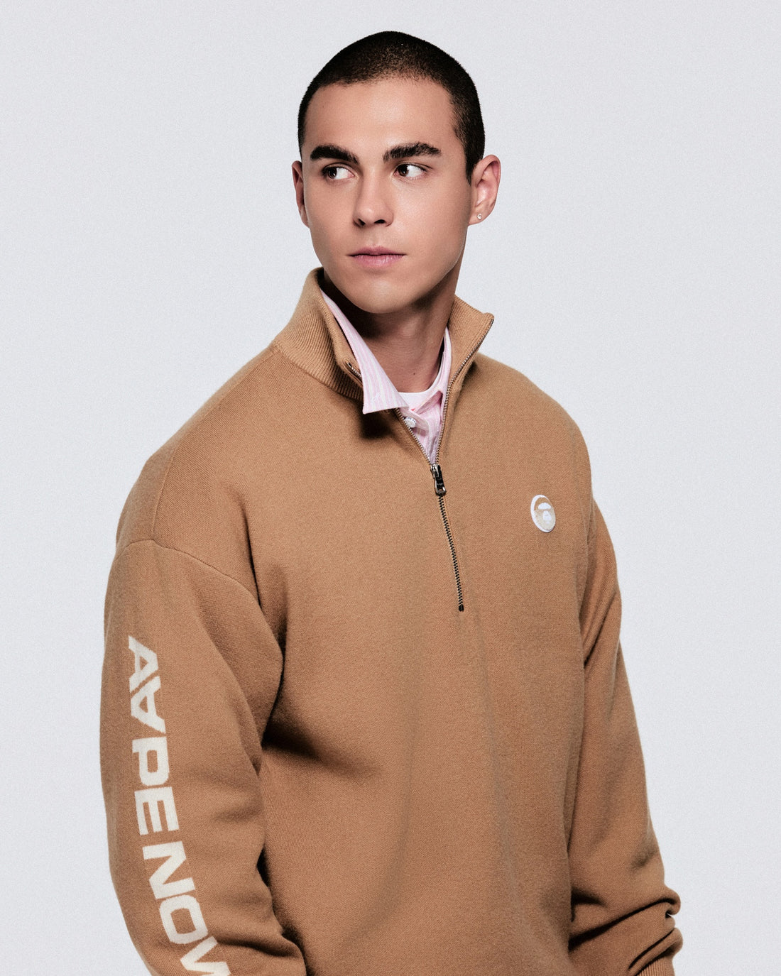 AAPENOW Mock Neck Sweater