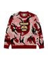 Moonface camo crewneck sweater