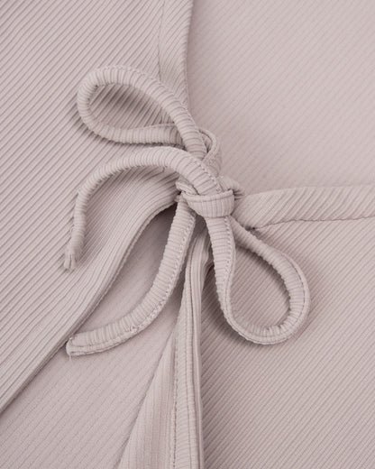 Moonface embroidered self-tie cardigan