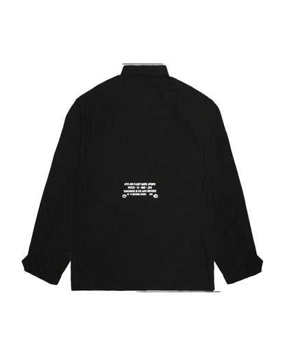 Moonface patch cargo jacket