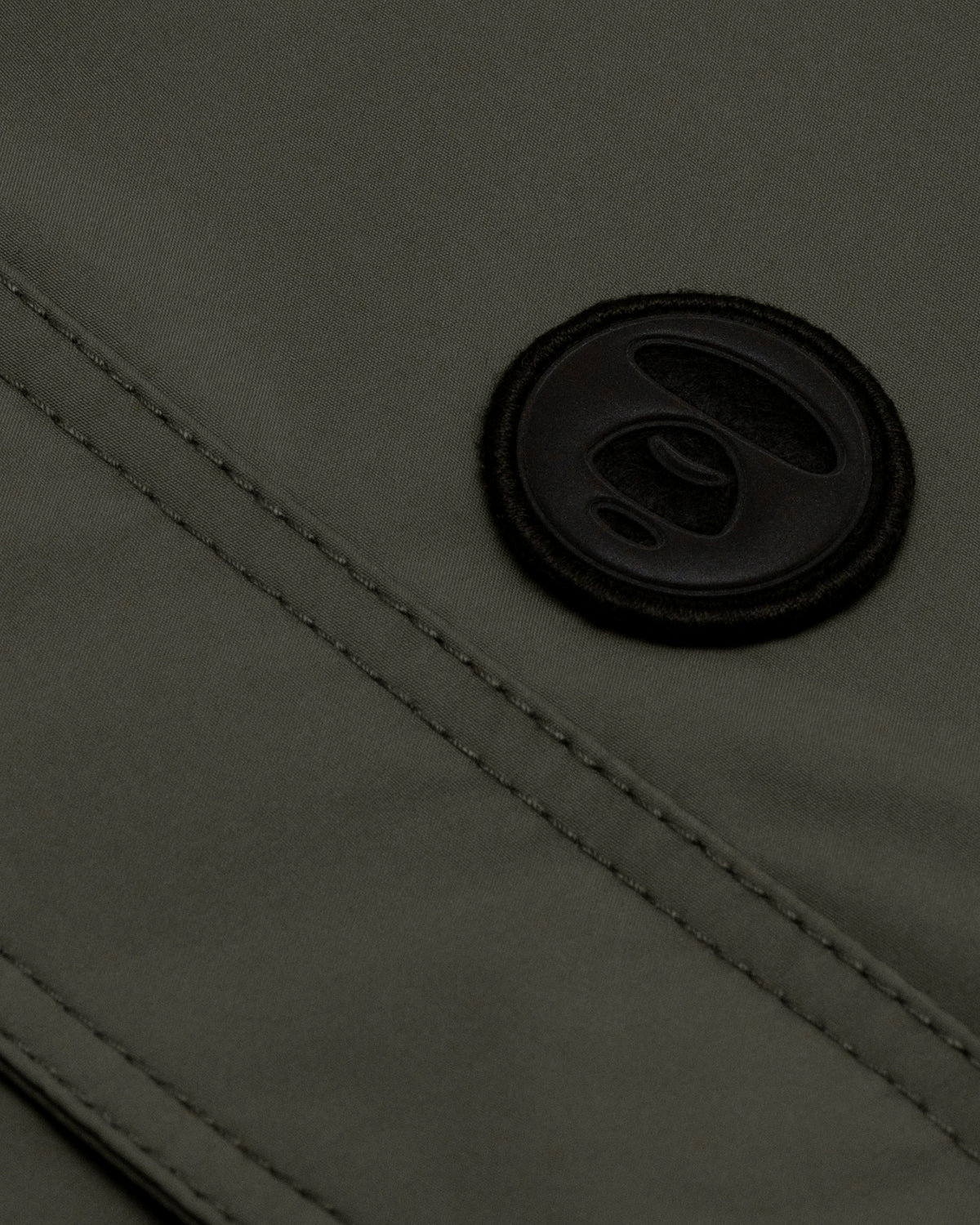 Moonface patch cargo jacket