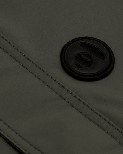 Moonface patch cargo jacket