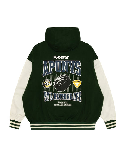 Logo zip-up hooded jacket