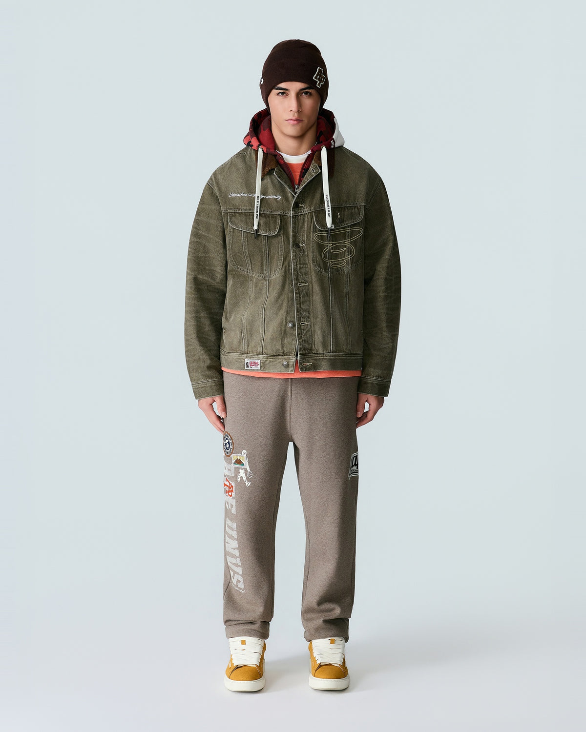 AAPEUNVS Denim Jacket With Hood
