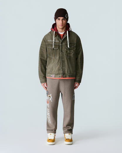 AAPEUNVS Denim Jacket With Hood