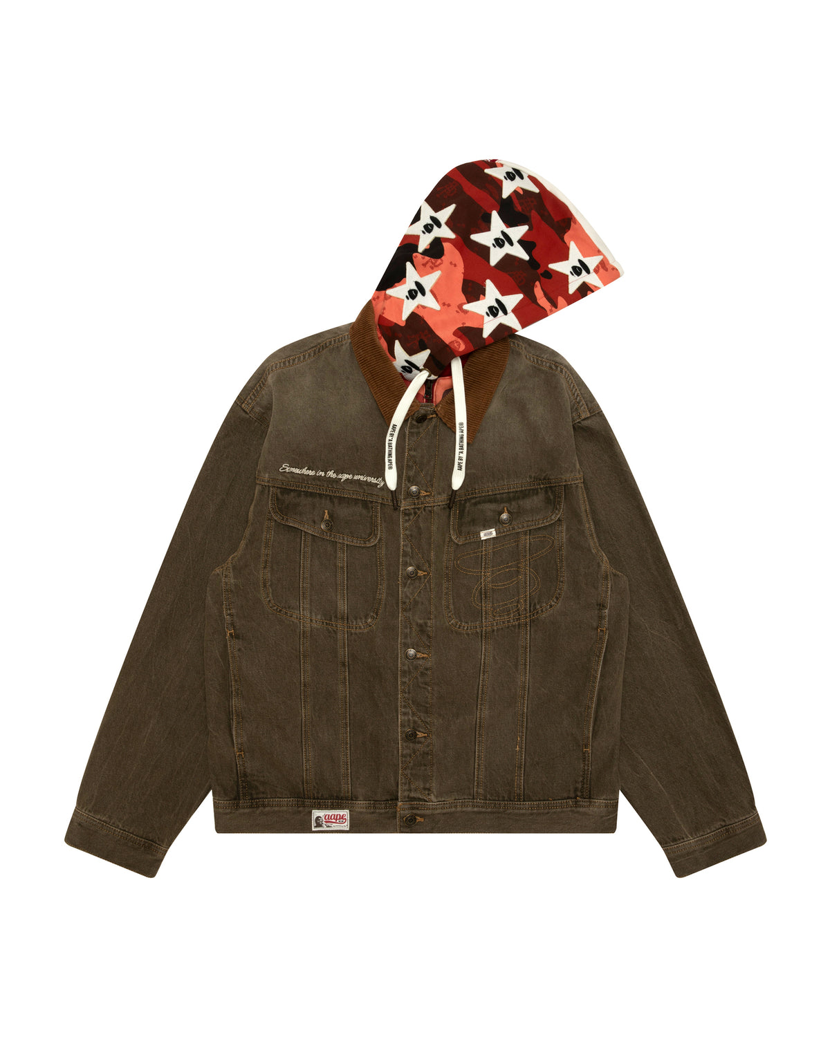 AAPEUNVS Denim Jacket With Hood