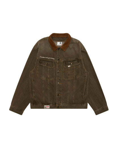 AAPEUNVS Denim Jacket With Hood