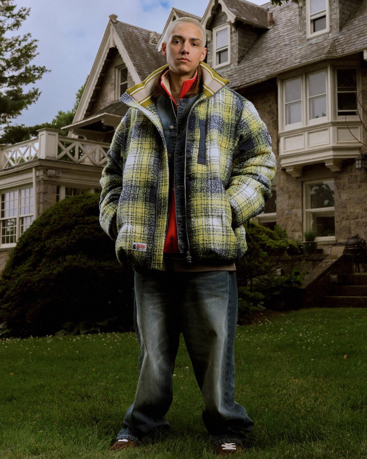 AAPEUNVS Denim Jacket With Hood