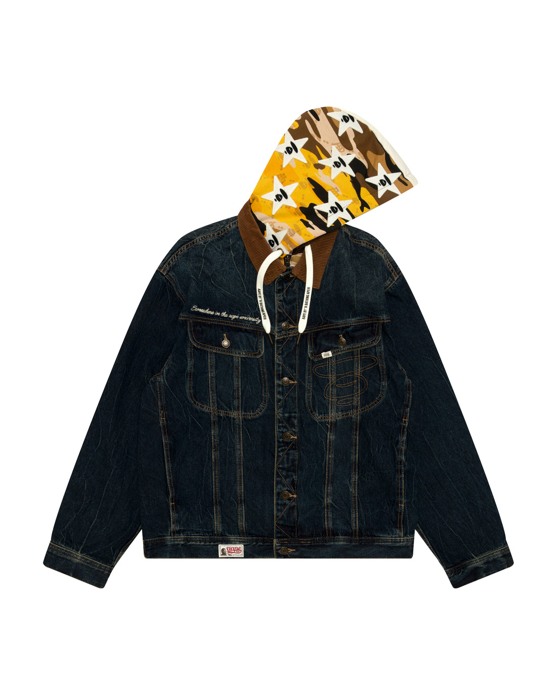 AAPEUNVS Denim Jacket With Hood