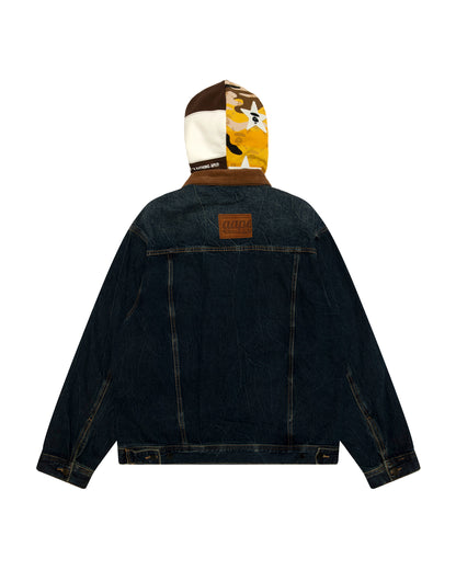 AAPEUNVS Denim Jacket With Hood