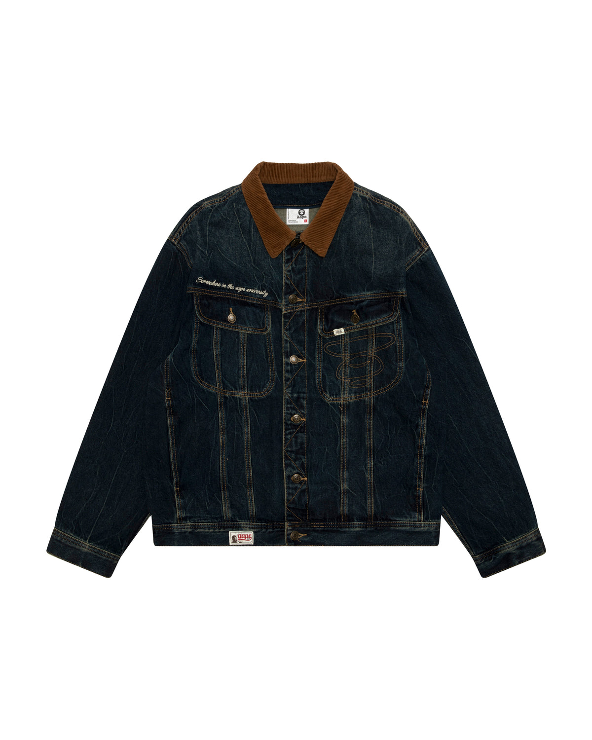 AAPEUNVS Denim Jacket With Hood